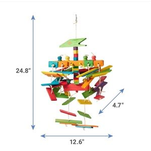 Parrot wood and rope chew toy brand new never used